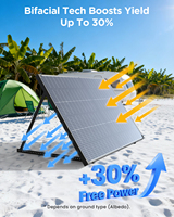 Panel Solar Bifacial HJT Tipo N de 120W Callsun, 16BB Monocristalino, 25% de Eficiencia, Módulo Fotovoltaico para Sistemas de Energía Fuera de la Red, RV y Embarcaciones