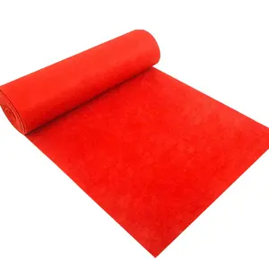 Alfombra de pasillo exterior para ceremonia de boda, antideslizante, personalizada al por mayor, alfombra roja