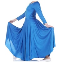 Robe de danse à manches longues coupe ample pour femme