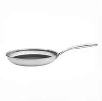 Sartén Antiadherente de Acero Inoxidable con Revestimiento Cerámico Honeycomb, Libre de PFOA, Apta para Inducción, 28CM, Triple Capa