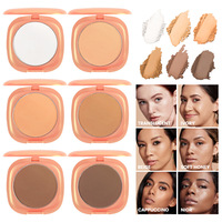 Poudre pressée compacte non comédogène mate imperméable à l'eau pour pores élevés pour le maquillage du fond de teint du visage