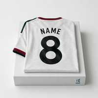 Maillot de football rouge en polyester respirant à séchage rapide, vente en gros de vêtements d'équipe de football