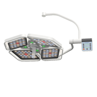 Lampe de salle d'opération HF-L4+4 LED à double dôme 160 000 lux, lampe chirurgicale de plafond avec 97Ra