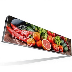Écran LED programmable couleur P1.86 LED Lights World, barre d'affichage défilante 25,2x6,3 pouces, signalisation numérique professionnelle ultra-mince - Product Image 1