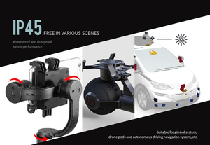 Moteur de cardan sans balais CubeMars GL100 KV10, couple de pointe 7,7 Nm, arbre creux large de 30 mm, étanche IP45 pour bras robotique PTZ de cinéma - Product Image 6