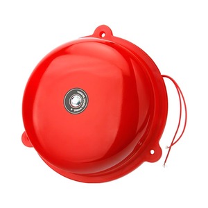 Red Alarm Bell 6 Inch 220V Internal Strike Type Household Electric Bell - Product Image 1
