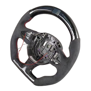Volante Deportivo Personalizado de Fibra de Carbono y Alcántara para <span class=keywords><strong>Aston</strong></span> <span class=keywords><strong>Martin</strong></span> DBX DB9 V8 DB5 DB6 DB7 DB11 - Product Image 2