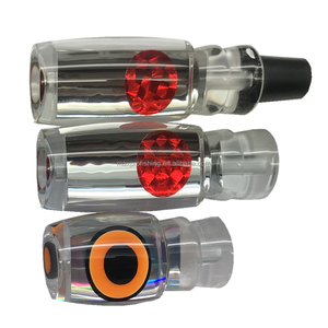 Leurre de pêche à la traîne en mer personnalisé avec coquille d'ormeau rouge à effet miroir et yeux teintés - Product Image 4