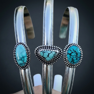 Bague élégante et romantique en turquoise, pierre précieuse naturelle, argent sterling 925 massif, pour mariage, anniversaire et fête - Product Image 2