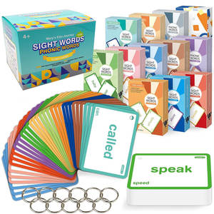 เครื่องทำแฟลชการ์ดคำศัพท์สำหรับโครงการโรงเรียนแบบส่วนตัว ออกแบบเองได้ อุปกรณ์การเรียนรู้สำหรับเด็กเล็ก ชุดทำแฟลชการ์ดตัวอักษร - Product Image 1