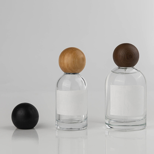 Có Thể Tái Chế 30Ml 50Ml 100Ml Gass Chai Nước Hoa Với Bơm Phun Nắp Hình Cầu Bằng Gỗ Nắp Nước Hoa Thông Tư Cơ Thể Chai Với Hộp - Product Image 3