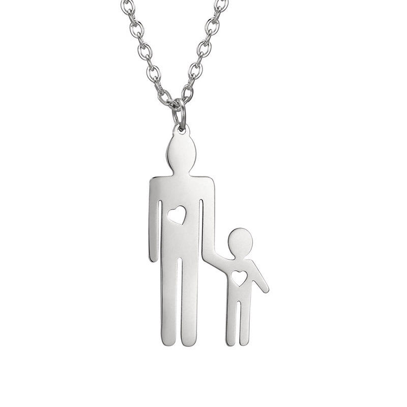Silver Father-Son Necklace