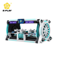 Máquina de Juegos VR 2027, Nueva EasyPlay EPQ010, Silla 5DMotion de Fibra de Vidrio y Metal, 4 Asientos, Simulador de Vuelo, Cine Virtual 7D