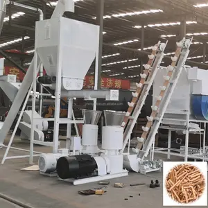 1--3 ton per hour complete pellet mill line wood pellet machinery production line