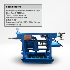 Pompe de transfert de fluides à haute efficacité pour l'industrie de la construction, pompe à injection de fluides haute pression - Product Image 1