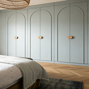 BALOM Customizable Nordic Light Blue Bedroom Wardrobe, Eco-Friendly Solid Wood Closet, Space Saving Design Ardrobe - Product Image 6