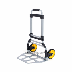 Carro de mano plegable ligero de aleación de aluminio de 2 ruedas Carro de compras portátil de 80KG de capacidad - Product Image 2
