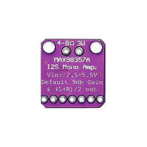 Kustom Max98357 I2S 3W Amplifier Kelas D Breakout antarmuka Dac modul dekoder Filterless Audio papan untuk Raspberry <span class=keywords><strong>Pi</strong></span> Esp32 - Product Image 6
