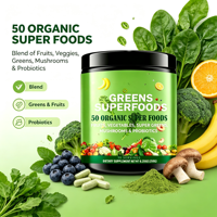 OEM Super Greens Poeder Probiotica Spijsverteringsenzymen Plantaardig voor Darmgezondheid Energie Ondersteuning Stick Packs