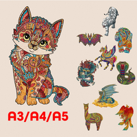 Meilleures ventes Puzzle en bois éducatif personnalisé exquis à motifs d'animaux Chaton pour les enfants de 2 à 4 ans