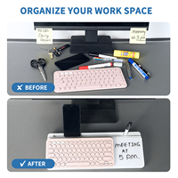 Accessoires de bureau Lampe de charge sans fil Organisateur de verre de bureau multifonction