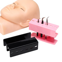 Support de Présentation pour Pinces à Cils en Acrylique Fubowen avec Logo Personnalisé, Présentoir de Rangement à 6 Emplacements, Organisateur Professionnel pour Outils d'Extension