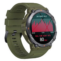 Reloj Inteligente Bluebay K56 Pro, Pantalla AMOLED de 1.39 Pulgadas, 360x360, Android, IP68, GPS, Caja de Acero Inoxidable, Correa de Goma, Brújula para Hombre