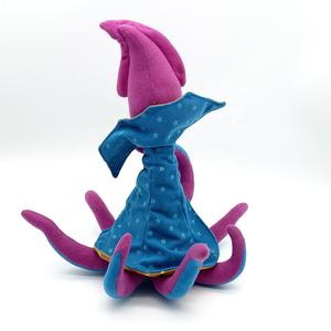 中国扬州工厂毛绒动物软游戏吉祥物紫色章鱼毛绒玩具吉祥物全印 - Product Image 4