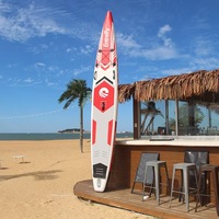 Planche de paddle gonflable haute performance de 14 pieds en Drop Stitch + PVC pour le surf en vagues, les lacs et les rivières, pour les professionnels