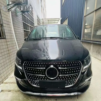 Kit Carrosserie Deux Types pour Pare-chocs Avant et Calandre en Plastique PP pour Mercedes Vito/Classe V W447 (2014-2023 à 2024), V300