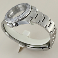 Boîtier de montre mécanique de plongée en acier inoxydable de qualité supérieure, 40MM, verre saphir pour mouvement NH35 NH70/72 Miyota8205 8215 821A