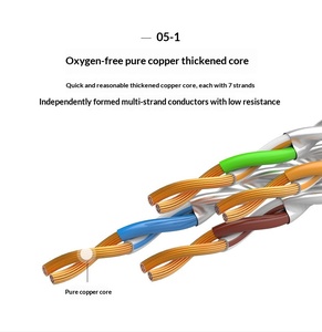 สายแลน <span class=keywords><strong>CAT6A</strong></span> OFC RJ45 1-100M แบบจัมเปอร์ ขายส่ง สายคู่บิดเกลียว ป้องกันด้วยโลหะ ปลั๊กสำหรับใช้งานภายในอาคาร <span class=keywords><strong>CAT6A</strong></span> CU SFTP - Product Image 4