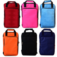 Sac de transport pour 12 paires de baguettes de batterie, étui et sac à dos pour batterie, logo personnalisé disponible, accessoires de batterie en gros