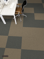 Moquette modulaire de bureau moderne 66x66, en PVC, avec sous-couche en polypropylène, résistante aux taches, pour salle de conférence