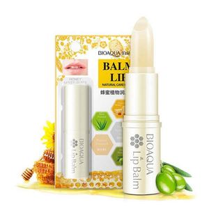 ใหม่ bioaqua สมุนไพรธรรมชาติน้ำผึ้งบาล์มให้ความชุ่มชื้นบำรุงลิปกลอสความงามเครื่องสำอาง