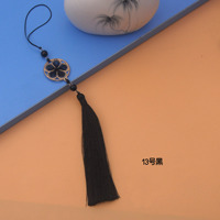 Bricolage mode broderie à la main fleur de pêcher gland vêtements accessoires pendentif sac pendentif téléphone portable accessoires ornements