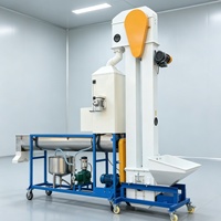 Machine d'enrobage de semences à vis hélicoïdale haute efficacité, équipement d'enrobage automatique des grains pour ligne de production de traitement des semences