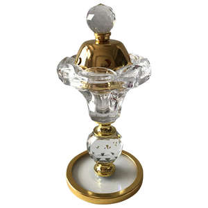 Wholesale Hign Quality Home Decorative Fragrance Crystal <strong>Glass</strong> Incense Oil Burner Crystal <strong>Candle</strong> <strong>Holder</strong> - Product Image 6