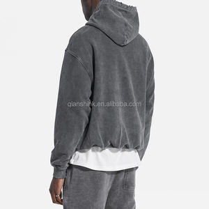 Sudaderas con capucha personalizadas de alta calidad 100% algodón French Terry Fleece Sudadera con capucha en blanco Essentials Heavyweight Oversized Unisex 600 GSM - Product Image 5