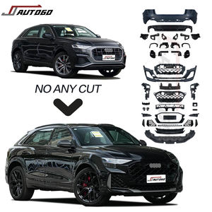 Kit de carrocería de gran oferta de fábrica para <span class=keywords><strong>Audi</strong></span> 4M 2018-2025 <span class=keywords><strong>Q8</strong></span> actualización a 2025 RSQ8 estilo tubo difusor de rejilla de parachoques trasero delantero - Product Image 1