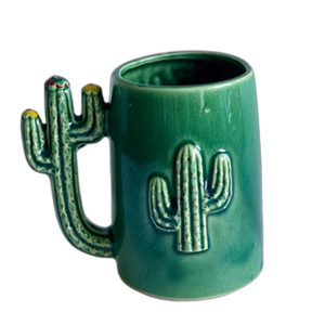 Mug vintage souvenir Arizona Cactus en céramique verte Grand Canyon State pour café ou thé - Product Image 4