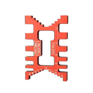 เทนอน คาลิปเปอร์เกจ เมตริกการ์ด สเต็ป อลูมิเนียมอัลลอยด์ เครื่องมืองานไม้ ใช้ในบ้าน สีแดง สีดำ - Product Image 2