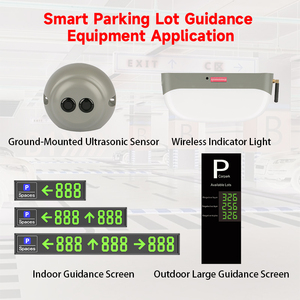 Wanbo mặt đất gắn máy dò siêu âm đậu xe hướng dẫn hệ thống dọc nhà để xe chiếm phát hiện cảm biến không dây - Product Image 4