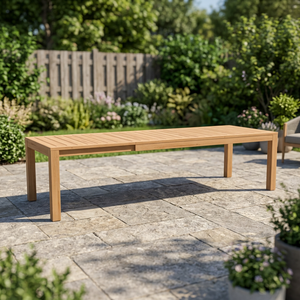 Modern Solid Wood Eco-Friendly Durable Waterproof Portable <b>Extendable</b> Rectangle Dining <b>Table</b> with Stable <b>Legs</b> for Home Furniture - Product Image 3
