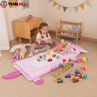 Tapis de sieste pour tout-petits avec oreiller et couverture, tapis de couchage pliable et doux pour la garderie, la maternelle et la crèche, directement de l'usine