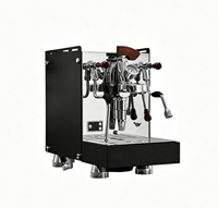 Cafetera Profesional WARM de Acero Inoxidable con Calderas Dobles, Cabezal de Preparación E61, Máquina de Café Espresso Comercial con Espumador de Leche