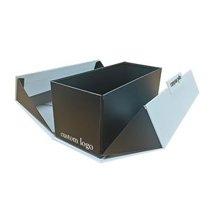 Cajas Magnéticas <span class=keywords><strong>de</strong></span> <span class=keywords><strong>Doble</strong></span> Puerta <span class=keywords><strong>de</strong></span> Alta Gama, Personalizables en Tamaño, Color y Logotipo, <span class=keywords><strong>de</strong></span> Cartón Gris, para Regalos <span class=keywords><strong>de</strong></span> Boda y Festividades - Product Image 3