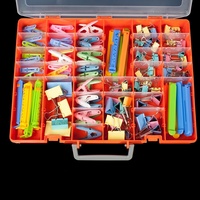 Boîte de rangement portable à 48 compartiments pour pièces détachées, outils de réparation, accessoires, composants, transparente/personnalisée
