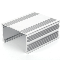 Boîtier extrudeuse d'aluminium personnalisé, boîtier d'amplification de puissance, boîtier électronique anodisé pour automobile, pièces