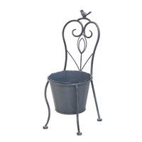 Pot de fleurs en forme de chaise, Pot décoratif moderne et créatif, en métal, pour jardinage, décoration de bureau, offre spéciale